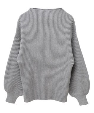 Green Parks ・ｓｗｉｎｇ　ｂｙ　ボトルネックカラーニット Gray Mixture