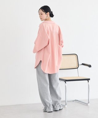 earth music&ecology 裾ドロストスウェットパンツ Gray Mixture