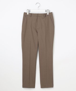 J.PRESS LADIES 【セットアップ対応・洗える・撥水】コットンFITTY テーパード パンツ ダークブラウン系