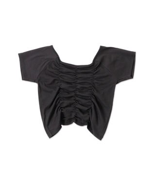 WEGO 2WAYシャーリングオフショルT ブラック