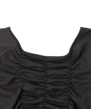 WEGO 2WAYシャーリングオフショルT ブラック