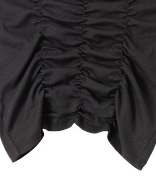 WEGO 2WAYシャーリングオフショルT ブラック