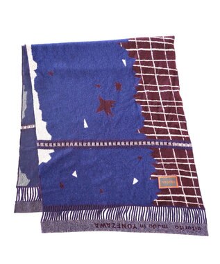 nitorito 【UNISEX】冬の森 ストール blue