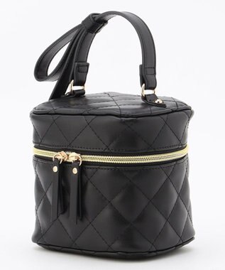 組曲 キルティングバニティバッグ ブラック系