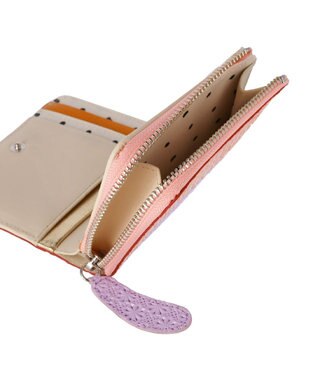 tsumori chisato CARRY スプリングねこパズル 2つ折り財布 パープル