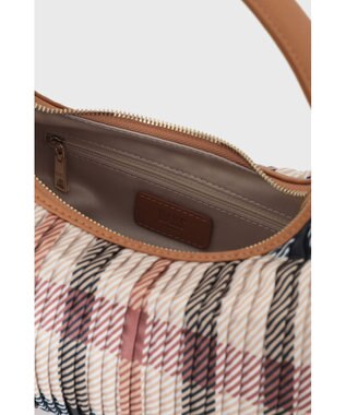 DAKS 【軽量】ポリエステル ハウスチェック 2WAYワンハンドルバッグ ブラウン