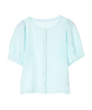 earth music&ecology コンパクトレースカーディガン White