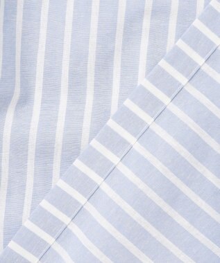 J.PRESS MEN 【HYBRID LINEN】オープンカラーシャツ サックスブルー系1