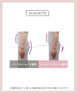 AMPHI ガードル ヒップアップ ヒップまるみをキープ 【Hold Day Girdle ホールドデイガードル】 ロング丈 GYJ169 アンフィ／ワコール パープル