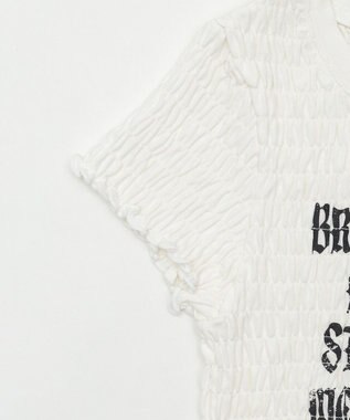 WEGO ロゴシャーリングちびT ホワイト