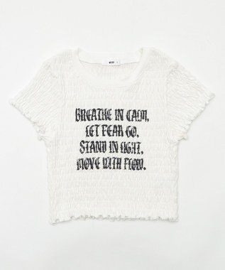 WEGO ロゴシャーリングちびT ホワイト