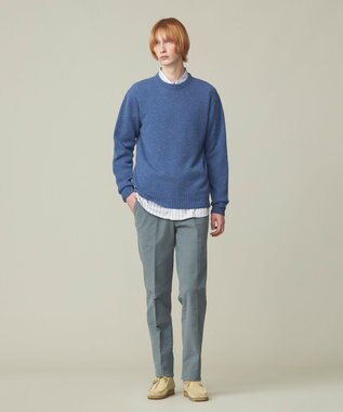 J.PRESS MEN 【WEB限定】クルーネックニット ダルブルー系