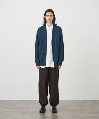 ATON HEMP KNIT | オーバーサイズカーディガン - UNISEX NAVY