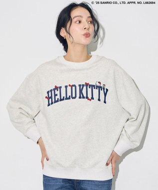 お値下げ⭐︎INGEBORG ハローキティ ブラックスウェット ハローキティ×ANY】ロゴスウェット / ANY | ファッション通販