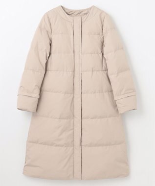 GRACE CONTINENTAL ファーパーツ付ロングダウン ベージュ