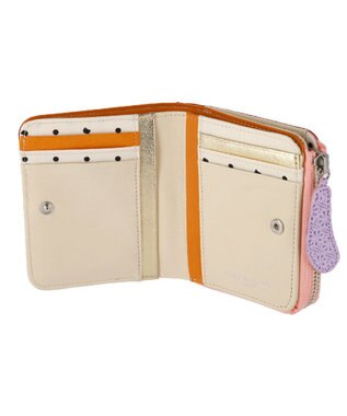 tsumori chisato CARRY スプリングねこパズル 2つ折り財布 パープル