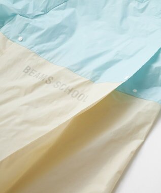 BEAMS SCHOOL シームレスレインコート サックス