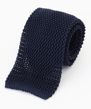 J.PRESS MEN シルク無地 ニットタイ ネイビー系