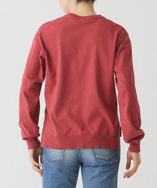 caqu caqu x good on short sleeve pocket tee サイドスリット入りL/S tee dark pink