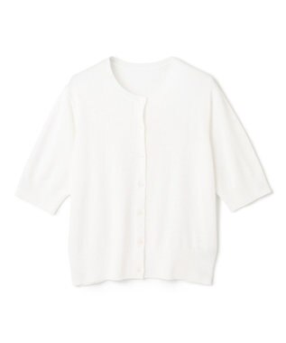 UNFILO L スゴ機能美 ハーフスリーブ カーディガン オフ