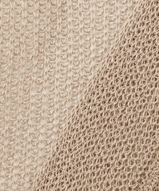 BEIGE， OPTICAL / ロングカーディガン Flax
