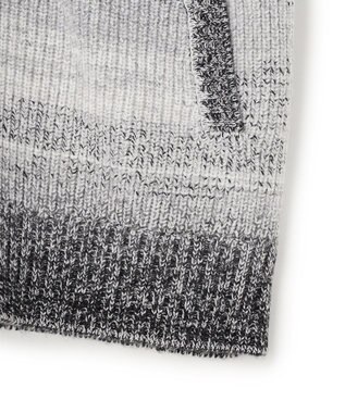 JOSEPH HOMME グラデーションメランジ　ニットカーディガン　 ライトグレー系