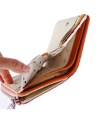 tsumori chisato CARRY スプリングねこパズル 2つ折り財布 パープル