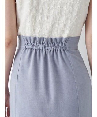 earth music&ecology リネンライクマーメイドスカート Grayish Blue