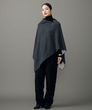 自由区 L 【SHIHOさん着用】ウールシルクミックスインナー ニット ブラック