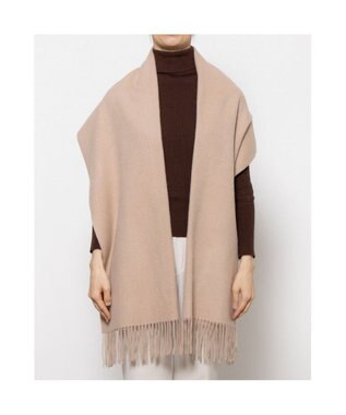 UNBILLION カシュネ cache nez / ウール無地ストール ベージュ