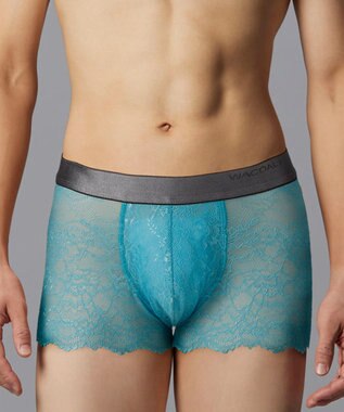 WACOAL MEN ボクサーパンツ 【レースボクサー】 美しさと快適さを追求 通気性 前閉じ WT3822 /ワコールメン グレイッシュブルー