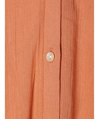 earth music&ecology レーヨンビッグシャツチュニック Orange