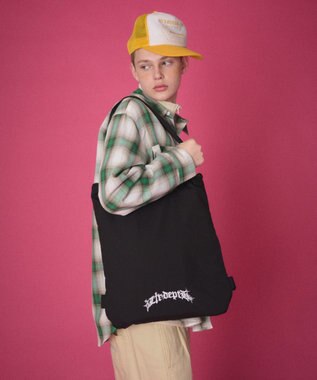 WEGO 【ユニセックス着用ITEM】2WAYトートバッグ ブラック