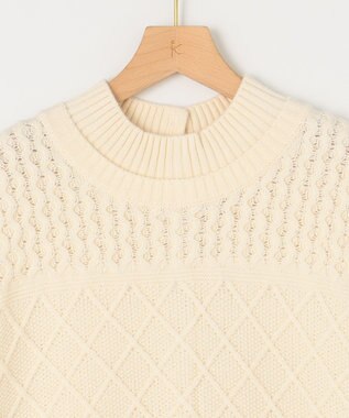 組曲 S 【WEB限定】バルキーニット ベスト アイボリー系