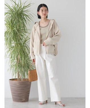 AMERICAN HOLIC バックドレープポンチパーカー Light Beige