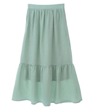 earth music&ecology ドットドビーフレアスカート Mint