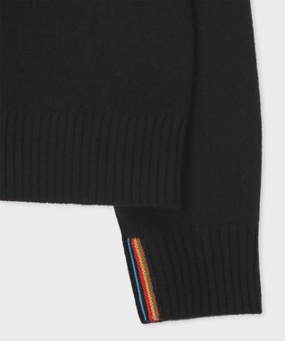 Paul Smith インターシャ ストライプ ニット ブラック