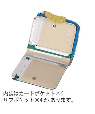 tsumori chisato CARRY スプリングねこパズル 2つ折り財布 イエロー