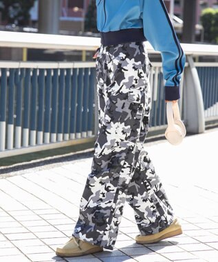 WEGO 【ユニセックス着用ITEM/SMLサイズ展開】ワイドカーゴパンツ 柄1