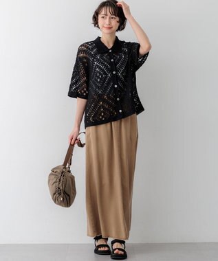 23区 【撥水加工/WEB&一部店舗限定カラーあり】ドロ－ストリング ショルダーバッグ(M) カーキ系