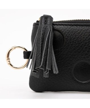 UNBILLION ペルケ perche / ドット型押し・ジャバラカマルチケース ブラック