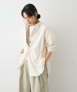 CRAFT STANDARD BOUTIQUE バンドカラーシャツ Off White