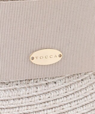 TOCCA 【サイズ調整可】HALF BRIM RIBBON HAT ブレードハット グレージュ系