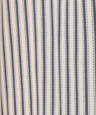 組曲 【春の新色追加】ギャザーライトデシン パンツ アイボリー系9（アイボリー×ブルーストライプ）