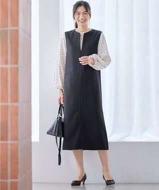 ANY L キーネックジャンスカ ブラック