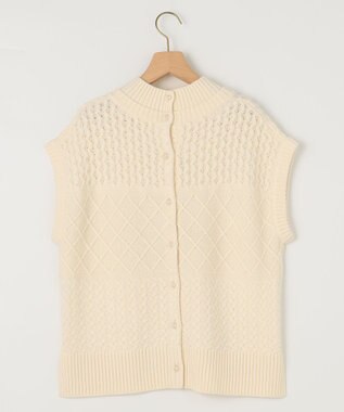組曲 S 【WEB限定】バルキーニット ベスト アイボリー系