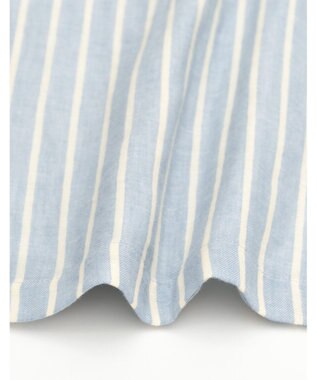 Wing パジャマ 長袖 長ズボン 綿100% 二重ガーゼ素材 すっきりとしたシルエット 通気性（身生地部） シャツタイプ 上下セット レディース EP6000 ウイング／ワコール ブルー