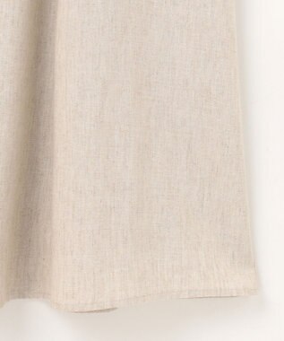 自由区 【カタログ掲載・接触冷感・UVカット・洗える】リネンミックスツィル ワンピース サンド