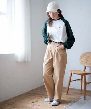 WEGO USPOLOだぼそでカラーロンT 柄1