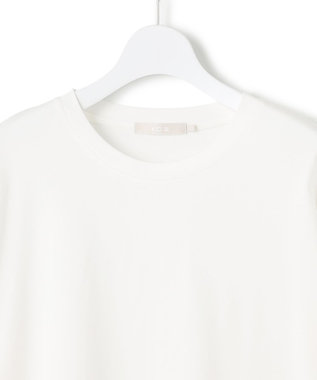 ICB L 【マシンウォッシャブル可】シンプルジャージー ロングスリーブTシャツ オフホワイト系